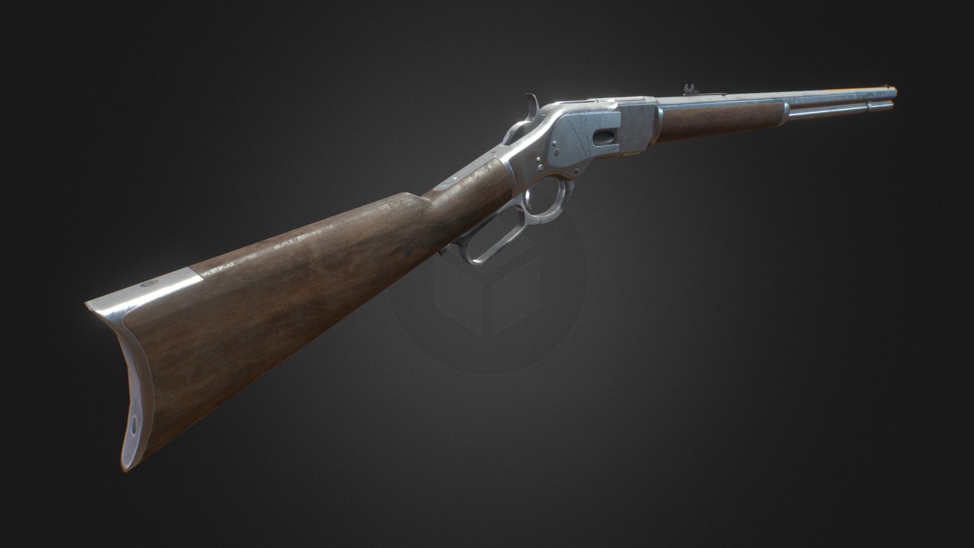 A model of a Winchester 73, created for a VR game currently in development. Said to be &lsquo;the rifle that won the west', with its lever action mechanism it really is a marvel of engineering and design.

The model has been carefully crafted for use in the latest first or third person games with 4K PBR textures, and a modest polygon count. It is rigged, animated and ready to be dropped into your UE4 project, and can be fully customized to suit your needs. A .45 cartridge is also included (separate bullet and casing).

Technical Details

Lever Action Rifle (3,110 Tris / 3,348 Verts)

.45 Casing (84 Tris / 89 Verts)

.45 Bullet (168 Tris / 136 Verts)

3 Animation states inc; cocking, reloading and firing.

4K PBR Textures including: Albedo, Metalness, Roughness, Normal Map, and Ambient Occlusion 3d model