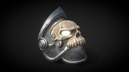Skull Pauldron armor, ue4, pauldrons, substancepainter, substance, maya, 3d, gameart, skull, fantasy, gameready
