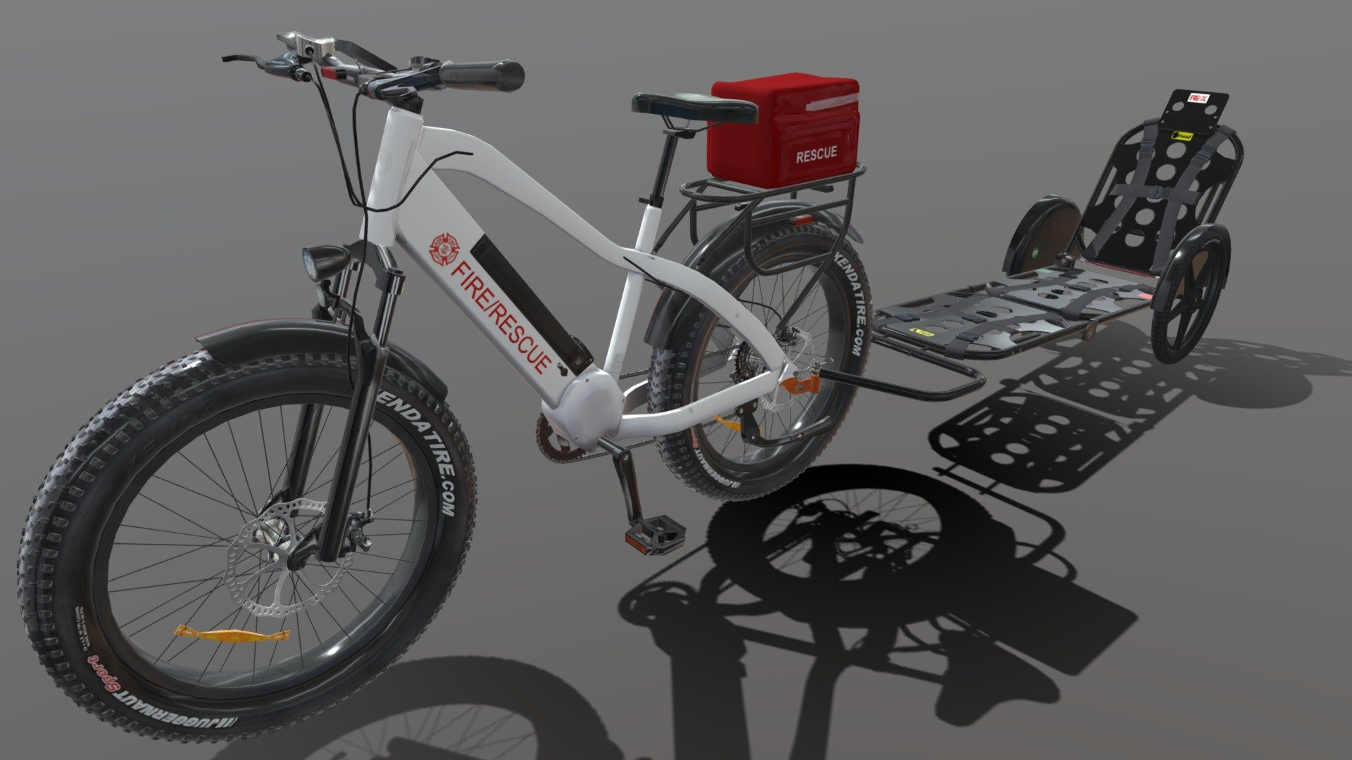 Rescue bike test - 3D model by paperscan 3d model