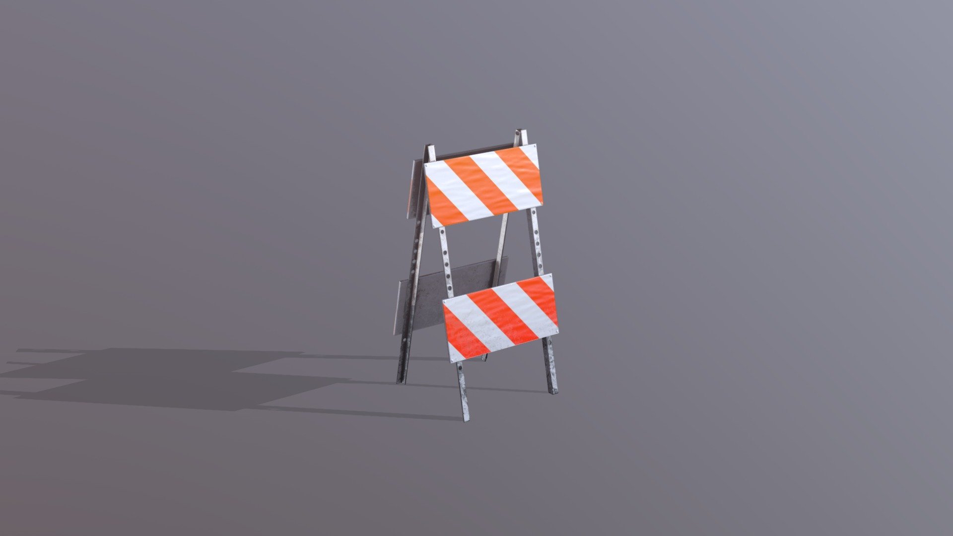 Stylized Traffic Barrier - Traffic Barrier - 3D model by mattrozenboim 3d model