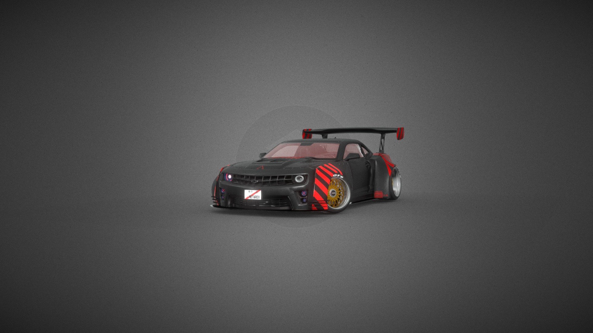 I had a dream. Spinnin my own Camaro with Wide Body Kit. But it was a dream&hellip; so I thought why Not 3d.
Modelled in Blender.
Textured in Substance Painter 3d model
