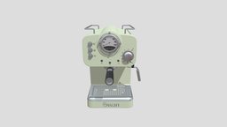 Swan Retro Pump Espresso Coffee Machine coffeemaker, coffeemachine