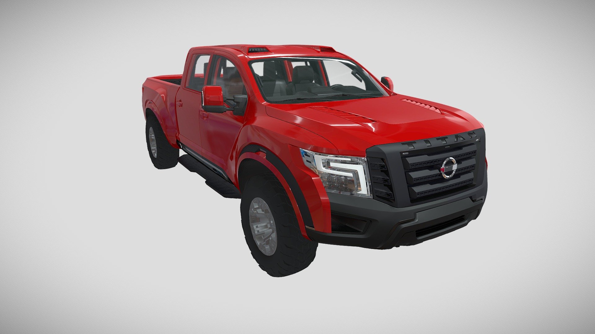 Nissan 4x4 truck 3d model made in Blender - Nissan 4x4 - Download Free 3D model by Futurealiti 3d model