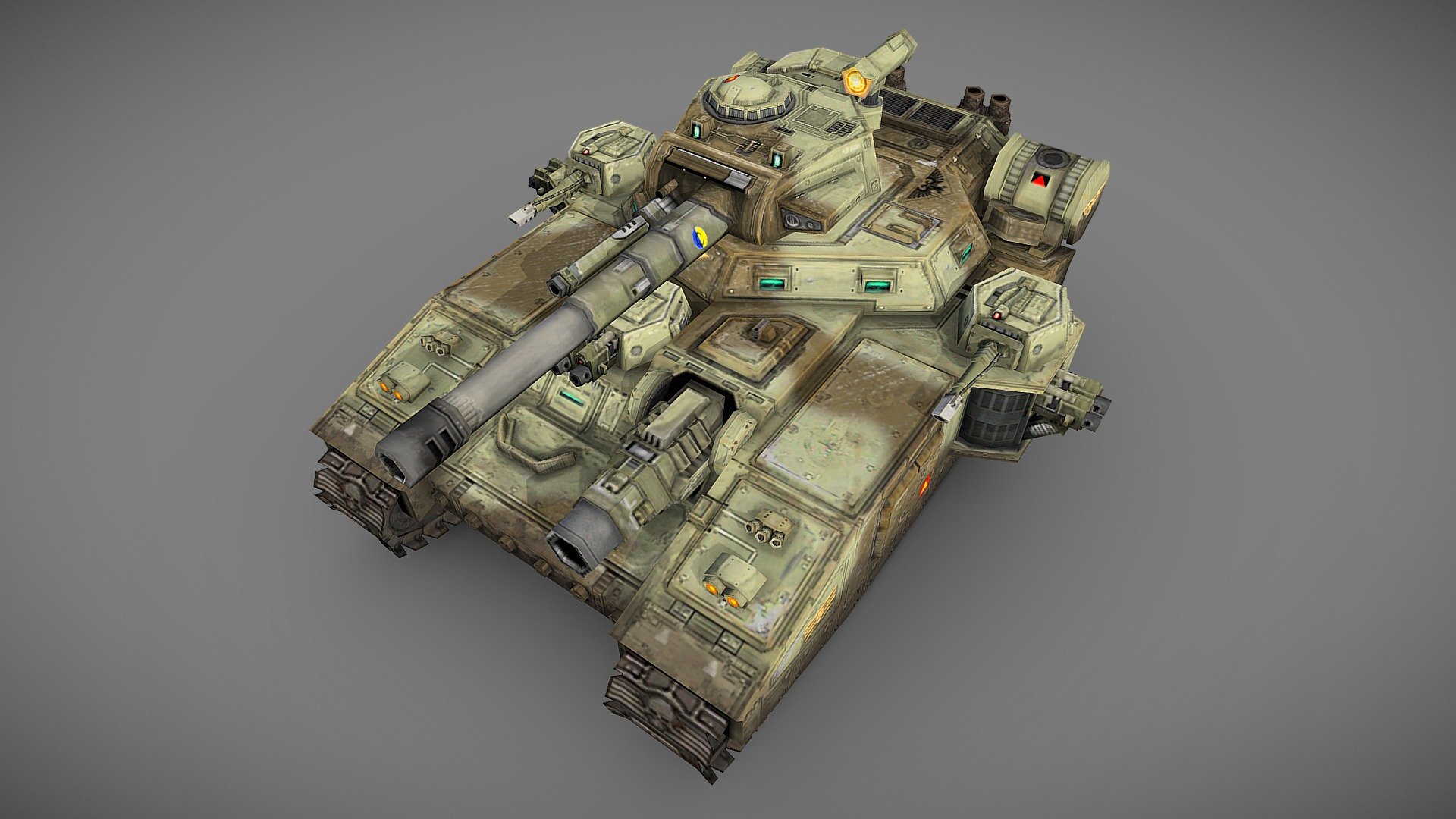 Asset I made for Dawn of War - Warhammer 40K Baneblade - 3D model by Javafern (@Javafernious) 3d model