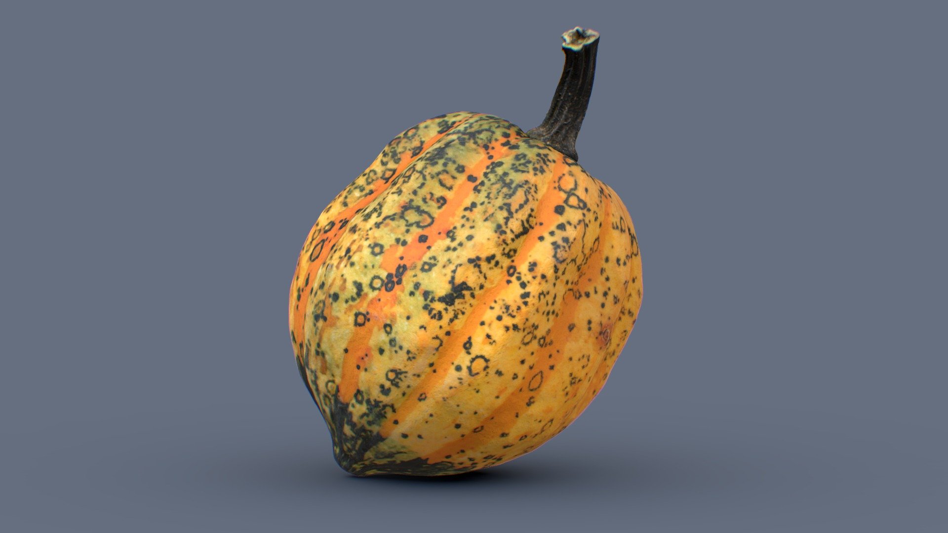 ✉️ Pumpkin, decoration, halloween. Acorn pumpkin or pepper pumpkin, has pronounced ribs, rich yellow-orange color with a small green circular pattern, the surface of the bark is smooth and dull. Due to its attractive appearance, it can be used to create decorative compositions.

🦾 This model will be a great participant, detail of close-ups and foregrounds. You can get as close as possible to the model and see all the details and texture, you can’t tell from the real one! Bellissimo!

⚙️ Pumpkin model based on scan data 3d model