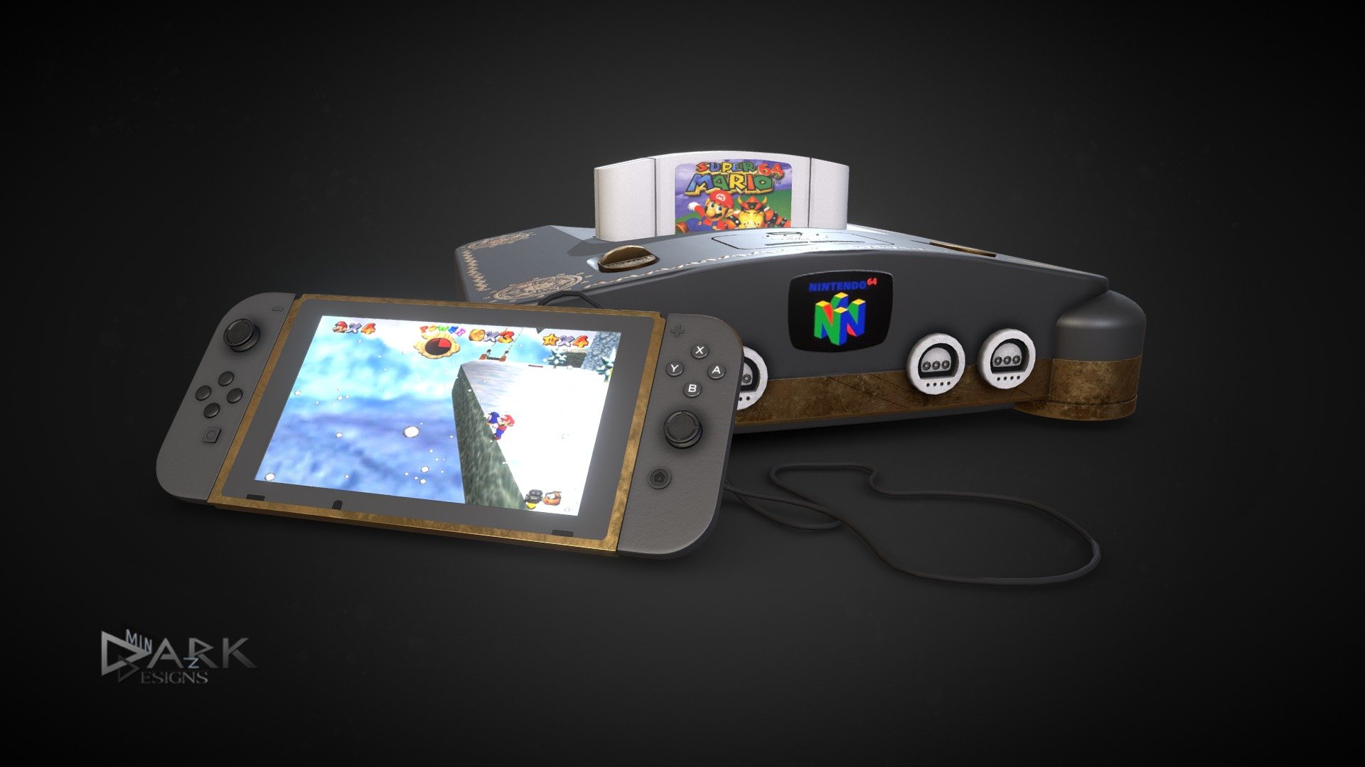 The Classic Nintendo 64, one of the most loved consoles of all Time mixed with the newest Handheld from Nintendo. Maybe one day this will not just be a dream concept but reality. 

Modeled for the RetroElectronicsChallenge - Nintendo 64 with Switch Controler - 3D model by dark-minaz 3d model