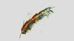 Feather 3d bird, birds, feathers, feather, sparrow, pluma, plumas, feather3d
