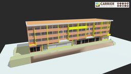 Maquette 3D Immeuble ifc, archicad, bim, leicageosystems, rtc360, scan, revit