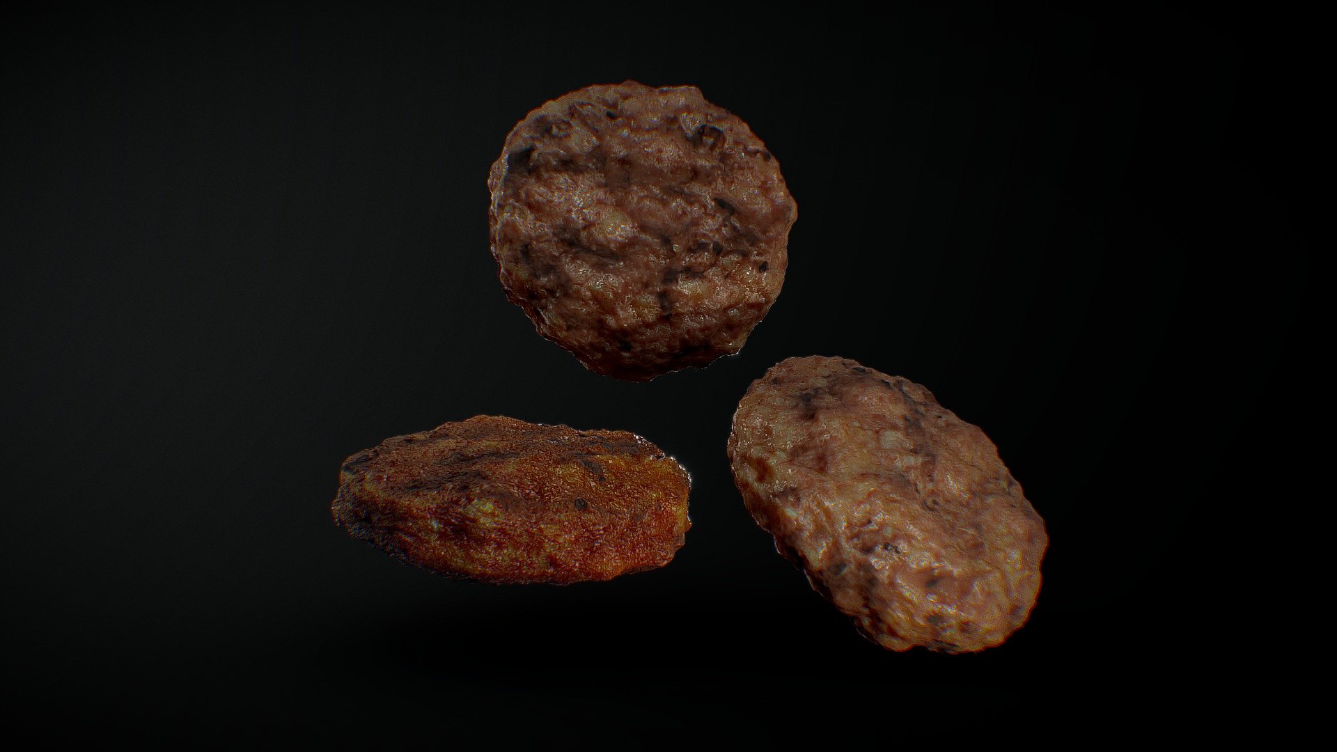 3d model of beef patty for making steak to use in burger 3d model