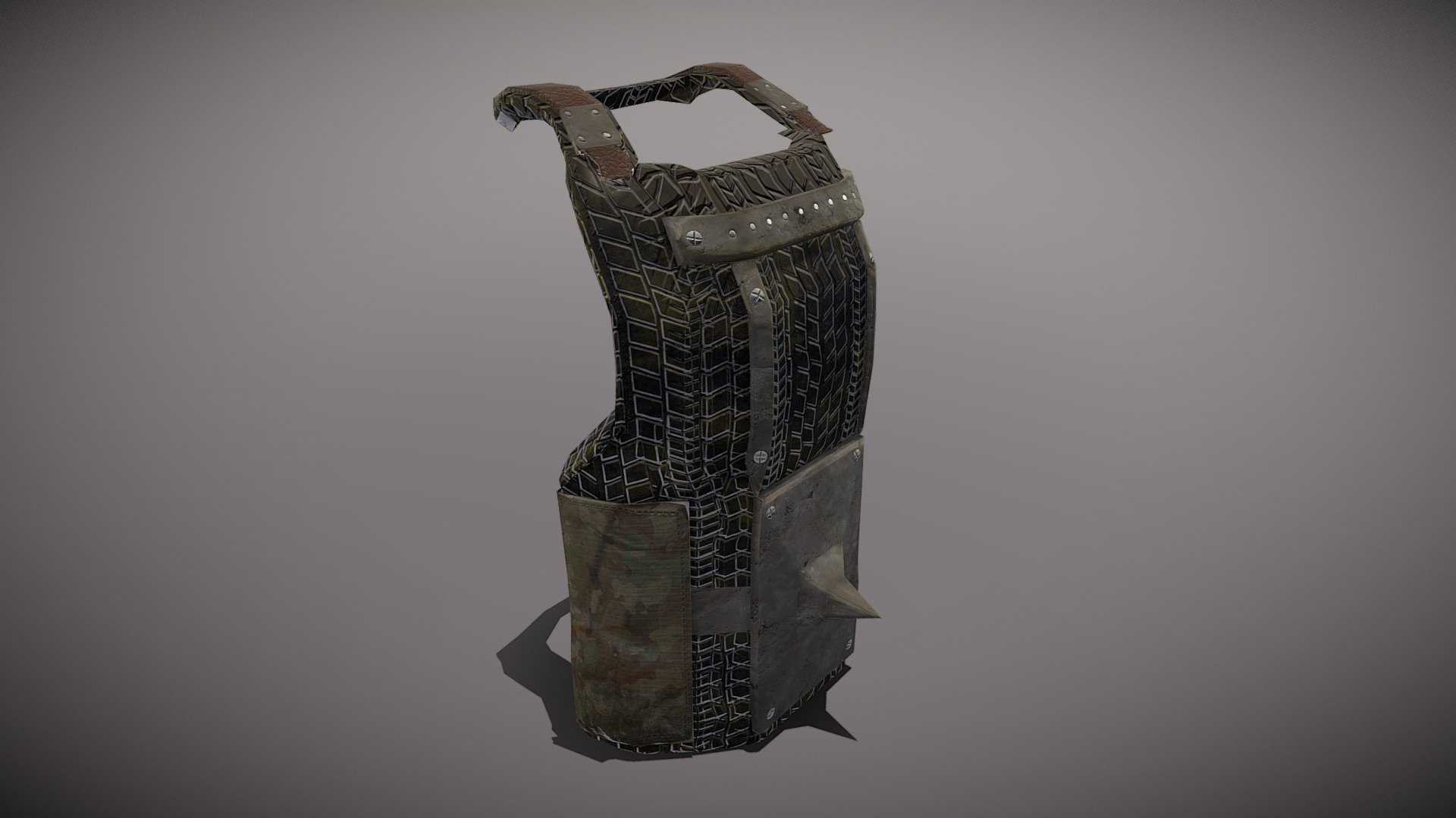 post apo tire chest armor - front Armor - Buy Royalty Free 3D model by Thunder (@thunderpwn) 3d model