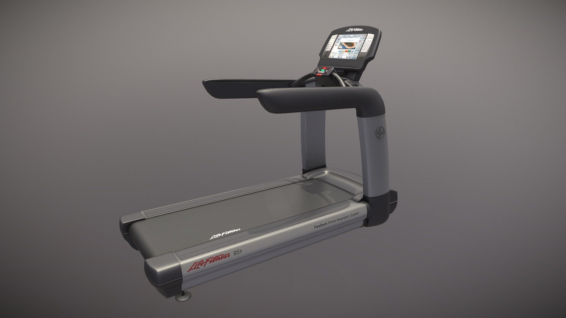 3d Treadmill for running and jogging in gym. High quality model for interior architectural visualization - Treadmill - Buy Royalty Free 3D model by Team-Panda 3d model