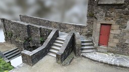 Rempart Walls scenery 2 ruins, stairs, walls, stones, steps, rempart, marches, agisoft, photoscan, texture, rock