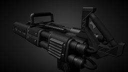 "The Pan Flute" Mk-2 rifle, barrel, unreal, firearm, unrealengine4, plasmagun, plasmarifle, substancepainter, weapon, military, futuristic