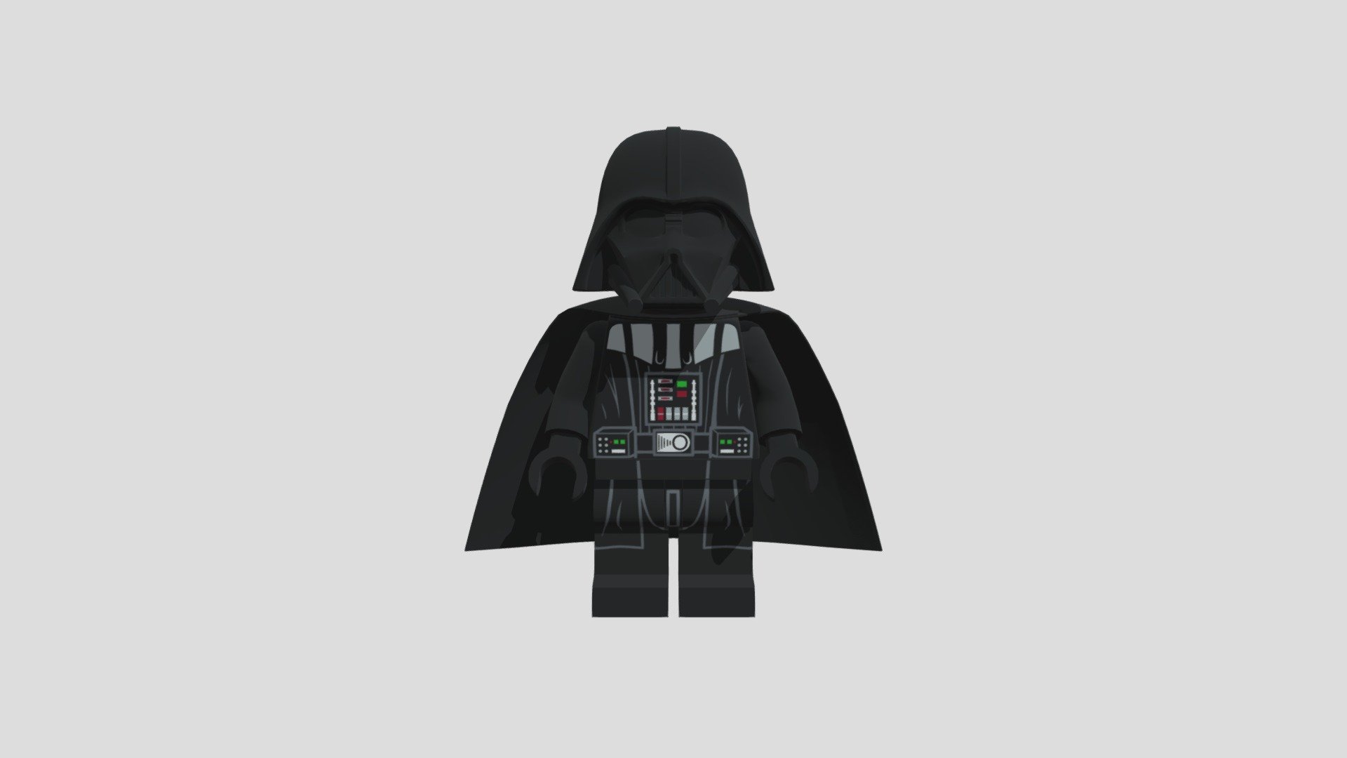 LEGO Darth Vader! - LEGO Darth Vader (Not Rigged Free) - Download Free 3D model by NibblesRules 3d model