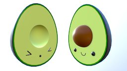 Avocado Couple Toon toon, avocado, couple, character, car