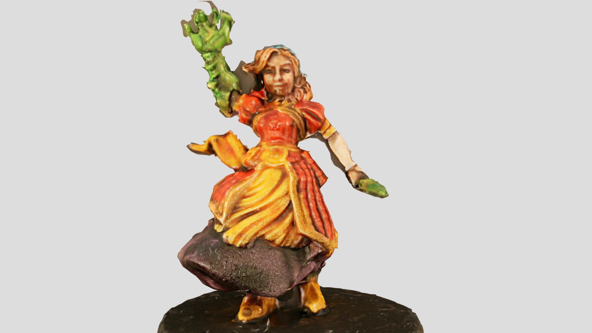 Warlock based on the HeroQuest Mythic miniature of the same name 3d model