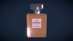 Chanel Nº5 perfume, chanel, n5, perfumes, perfume-bottle-design, substancepainter, substance, maya, substance-painter, perfumebottle
