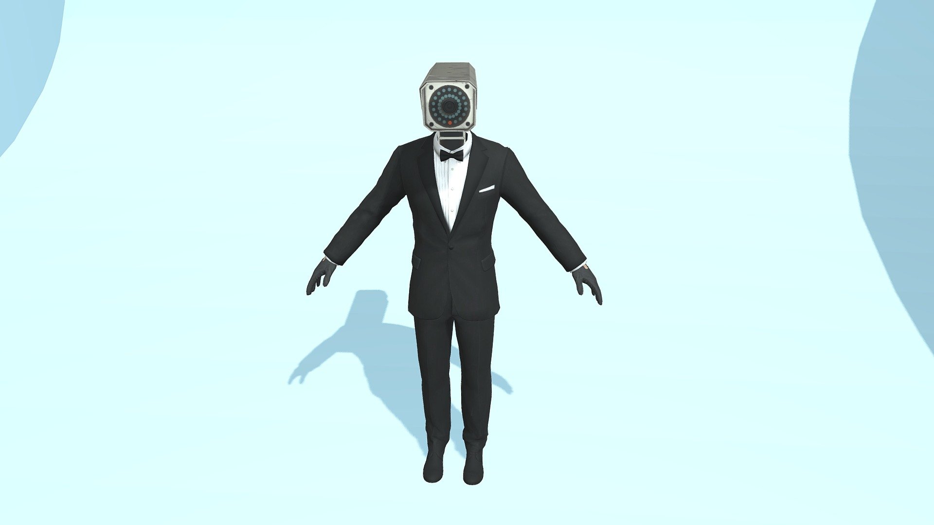 camera man from skibidi toilet videos, it's fully rigged and ready to animate.
follow for more characters from youtube.
DM me if you want it.
Go to cgtrades and you will find the model to download it.
enjoy 3d model