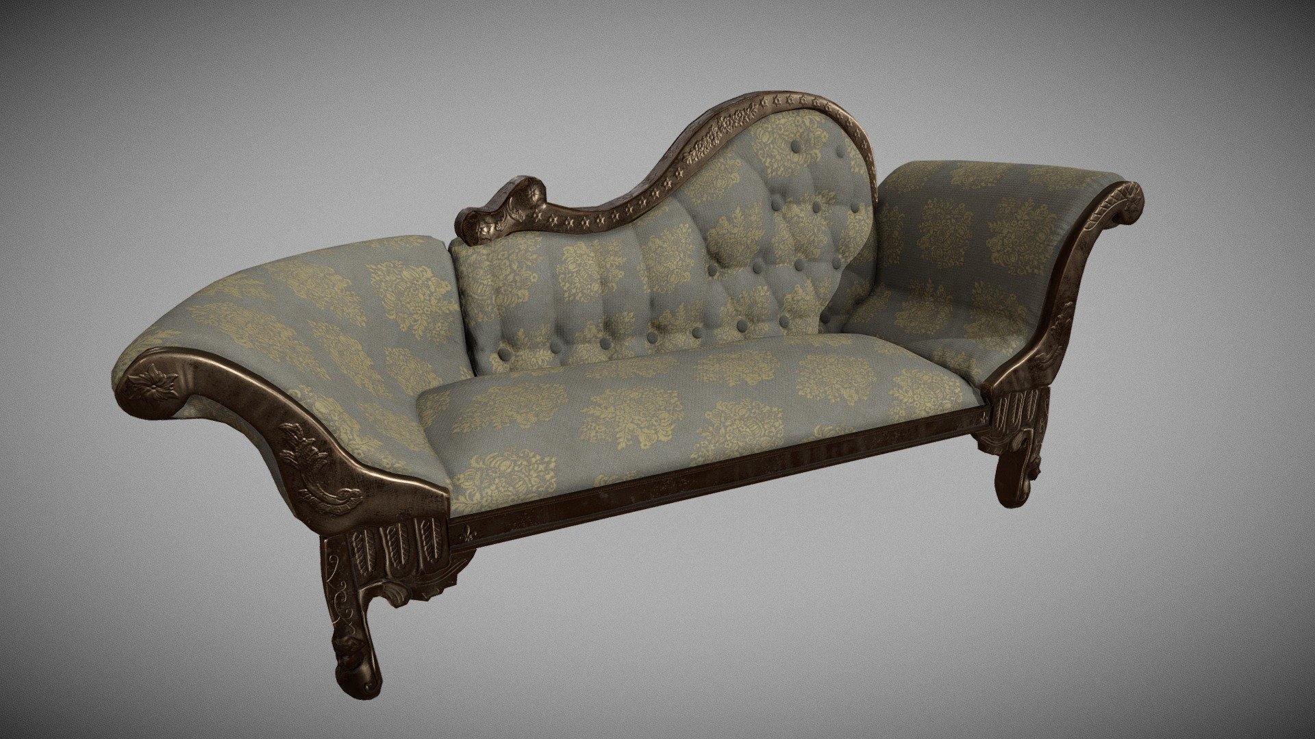 Special thanks to @mohammadalii for the base fabric material used on build my final texture set. It can be found on susbtance share here: https://share.substance3d.com/libraries/5395 - Chaise Longue - 3D model by hankinsonross44 3d model