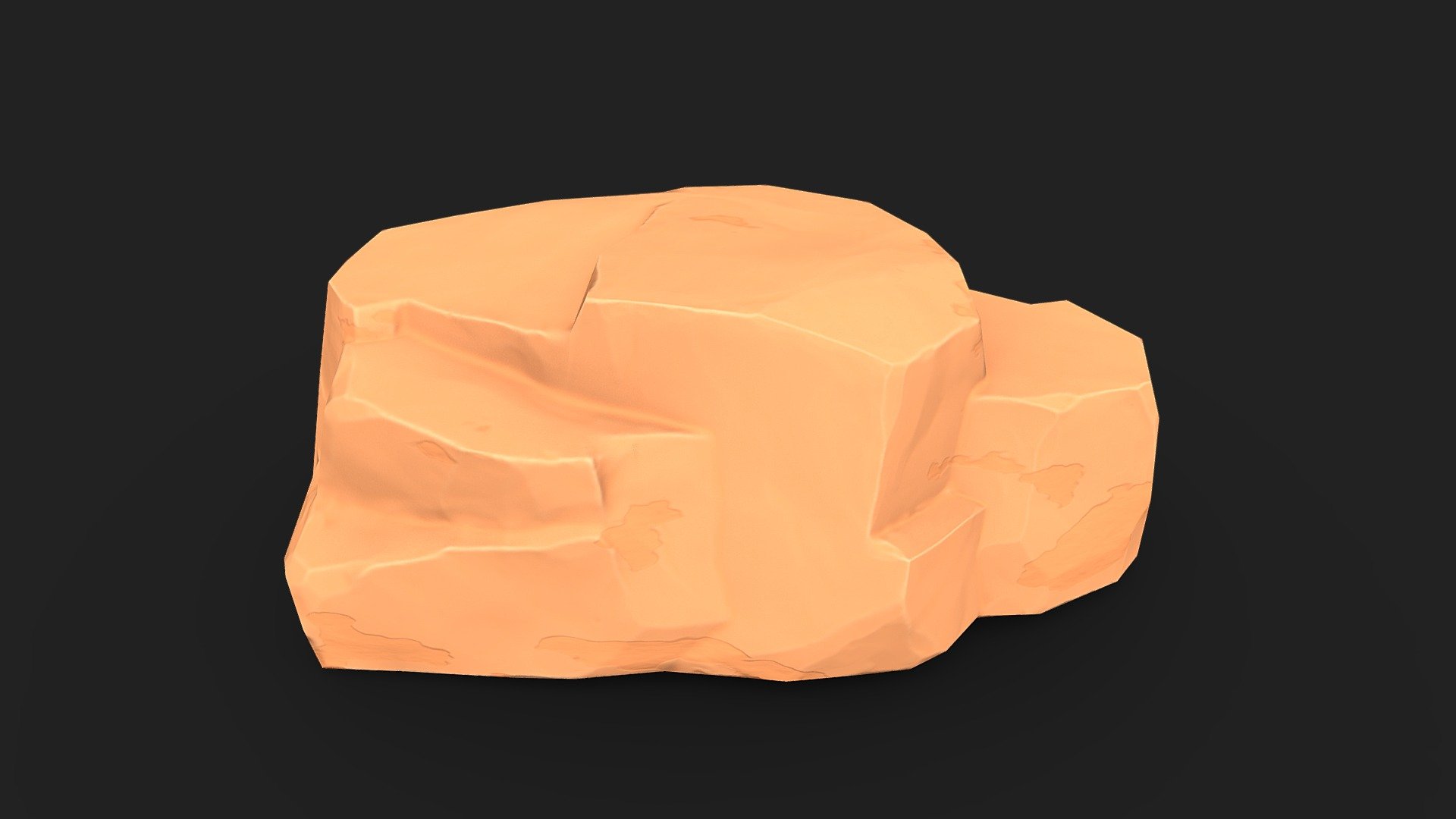 Stylized Rock - Rock | Sandstone | Desert - 3D model by YadroGames 3d model