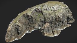 Big Coastal Cliff Scan drone, formation, line, coast, mountain, big, huge, ocean, cliff, bay, beach, scanned, models, large, shore, various, photoscan, photogrammetry, 3d, scan, stone, rock, sea