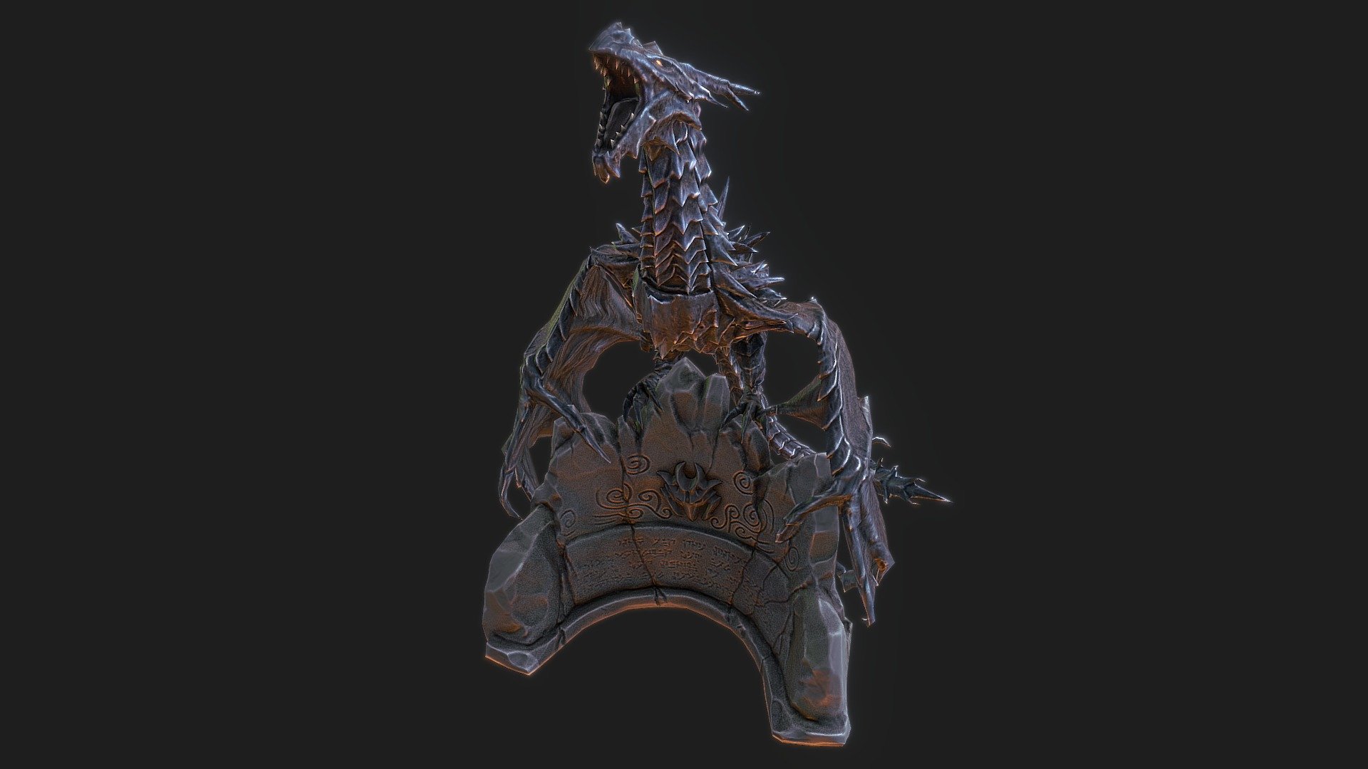The Elder Scrolls V: Skyrim - Alduin - Alduin - 3D model by Amunage 3d model