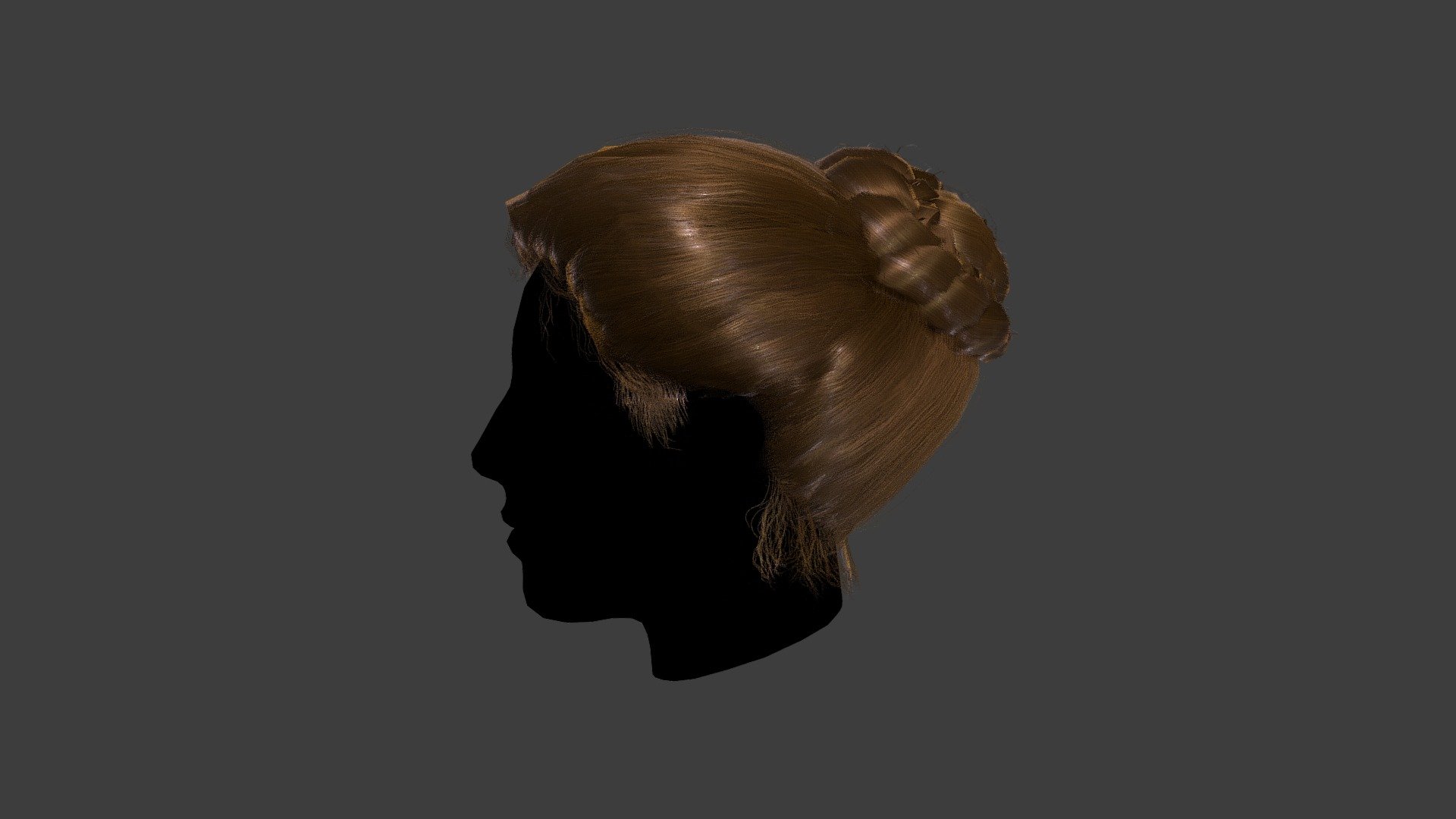 Check out my website for more products and better deals! ➜ SM5 by Heledahn 


This is a digital 3d model of a medieval style hairdo, consisting of three volumes of hair (two sections at the top front parted in the middle and a third section from the neck up), that gather at the crown forming a messy braided bun. The hair comes with 8 color variations, that can be easily changed through a dropdown menu.

The hair in the Blender files has a rig setup based on Cloth dynamics and Mesh deformations, that allows for the hair to move in a highly realistic way when the character is posed.



This product will achieve realistic results in your rendering projects and animations, being greatly suited for close-ups due to their high quality topology and PBR shading 3d model