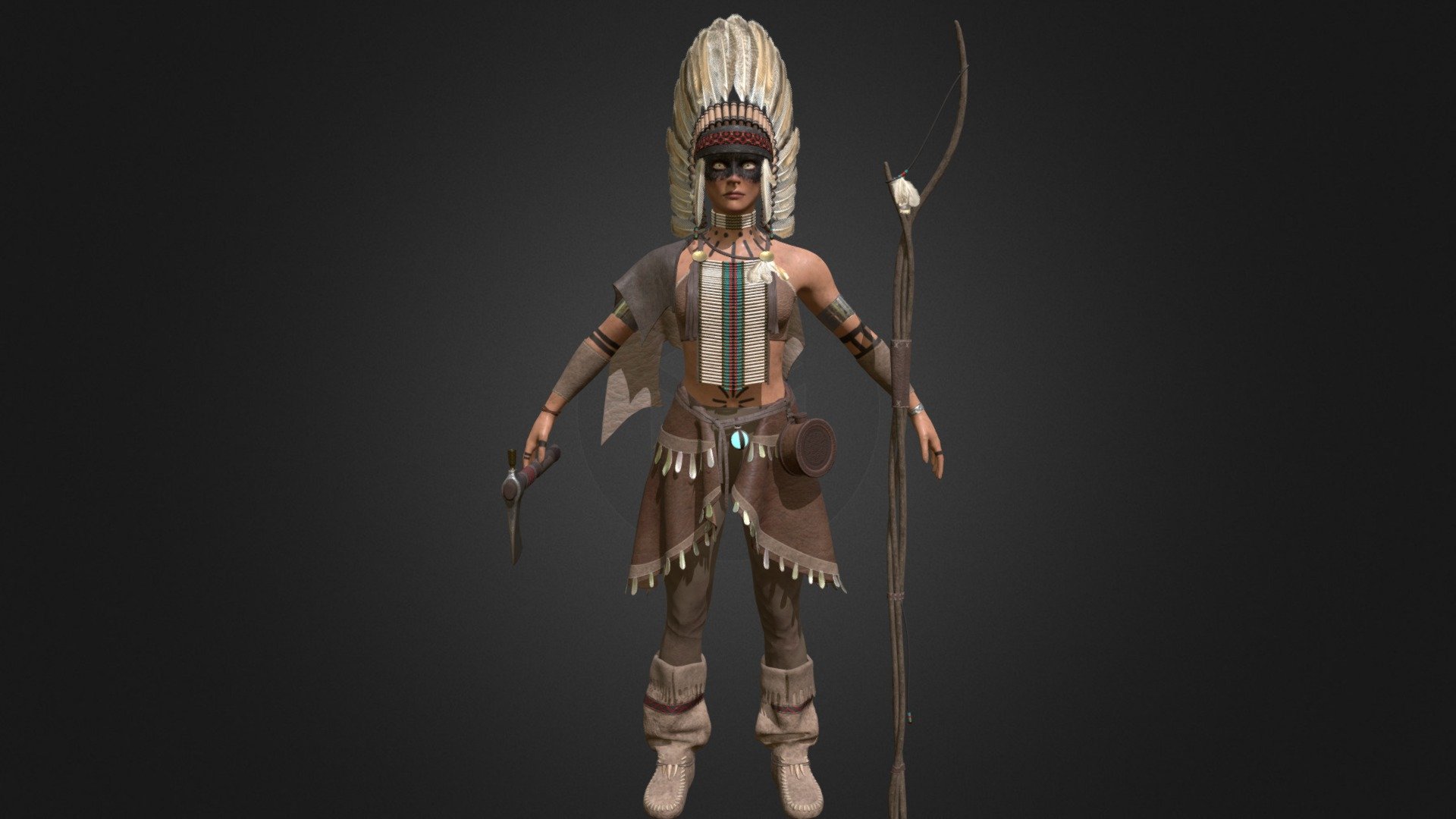 Native American - 3D model by datucarl 3d model
