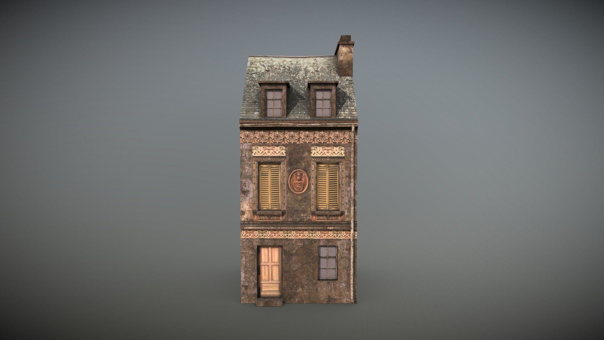 Game-ready model with only 1 material.

Included Albedo, Metallic, Ambient-Occlusion and Normal maps.

The house has an exterior only, no interior!

Number of materials: 1

Number of textures: 4

Textures size: 2048 * 2048 px, 4096  * 4096 px 

Polygon count: 1268
 - Forgotten House 5 - Buy Royalty Free 3D model by Dexsoft Games (@dexsoft-games) 3d model