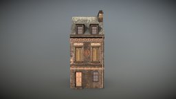 Forgotten House 5 abandoned, exterior, ruined, old, forgotten, exterior-design, unity, unity3d, architecture, house, village