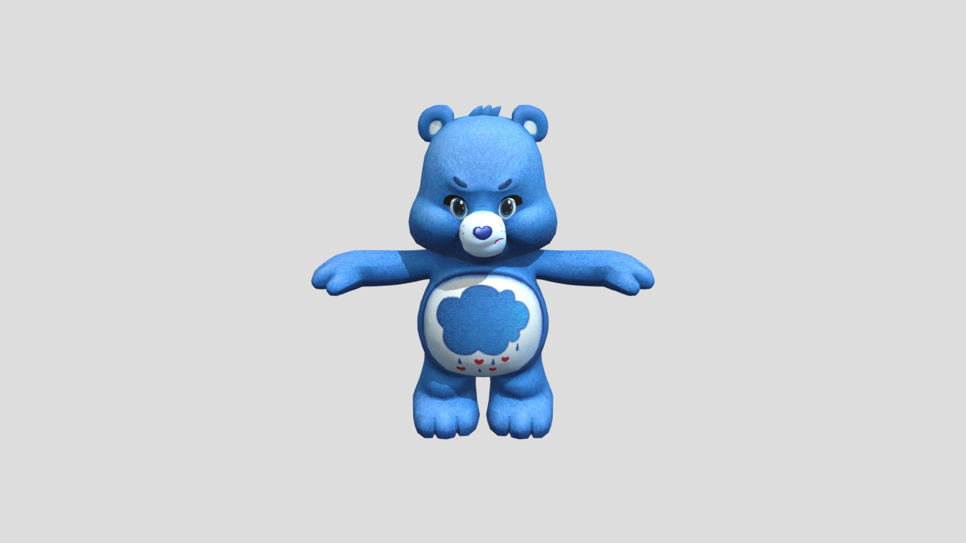 Mobile - Care Bears Music Band - Grumpy Bear - 3D model by anderlenolan 3d model