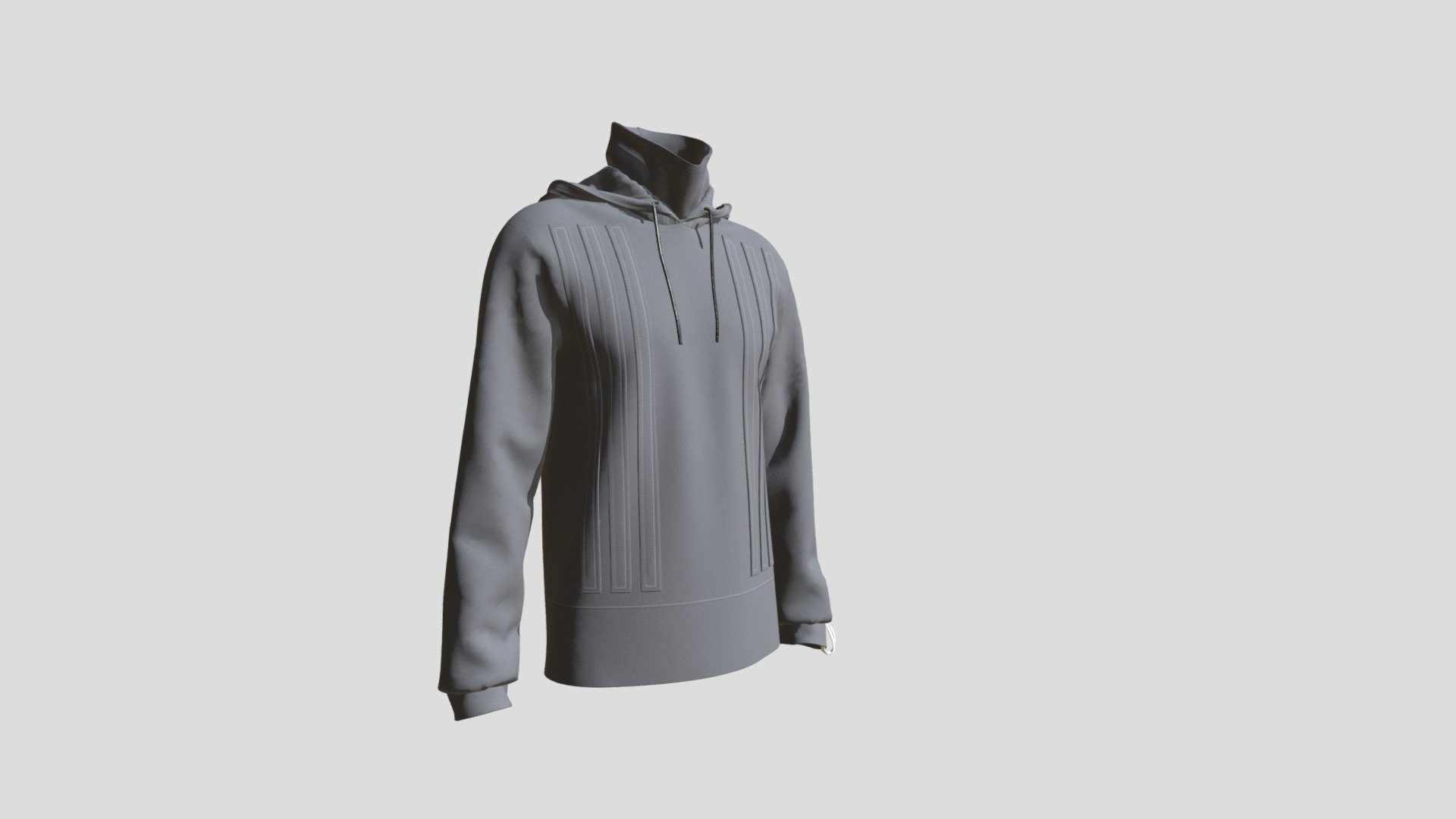 Casual hooded sweatshirt. Suitable for geeks and programmers - Hoodie - Download Free 3D model by Alexander Kurmanin (@kurmanin) 3d model