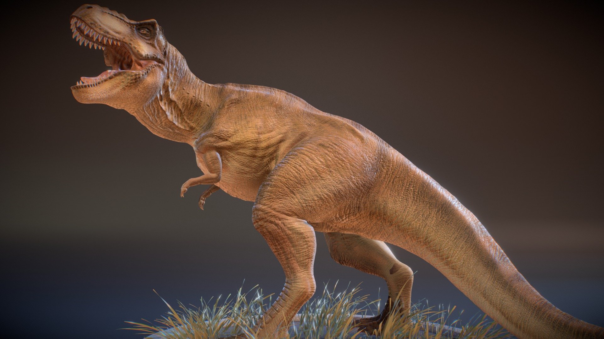 Visit my artstation to see renders: https://www.artstation.com/artwork/xzOJer

It isn't to download in any way.

T-rex JP3: https://skfb.ly/6DFHI

T-rex TLW (Buck): https://skfb.ly/6xMrs - T-rex Jurassic park REXY (Fan art) - 3D model by David RR (@david222) 3d model