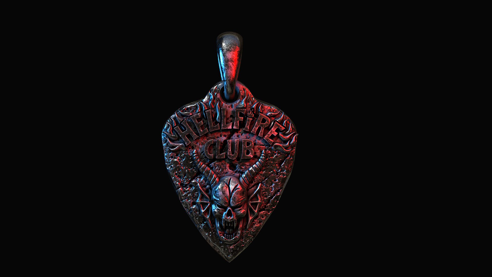 Small tribute to the last season of this nice show ! - Hellfire Club Pendant - 3D model by lhegacy 3d model