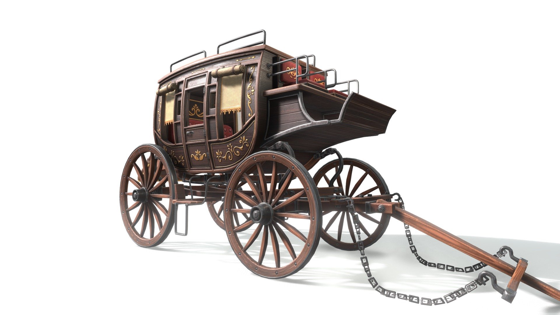 Stagecoach - 3D model by d.zybura 3d model
