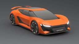 Audi PB18 E-Tron Low-poly 3D vehicles, bmw, ford, audi, pack, new, gt, taxi, toyota, benz, lowpolycar, 2025, 2021, e-tron, carlowpoly, low-poly, 3d, vehicle, mobile, car, free, 2023, pb18