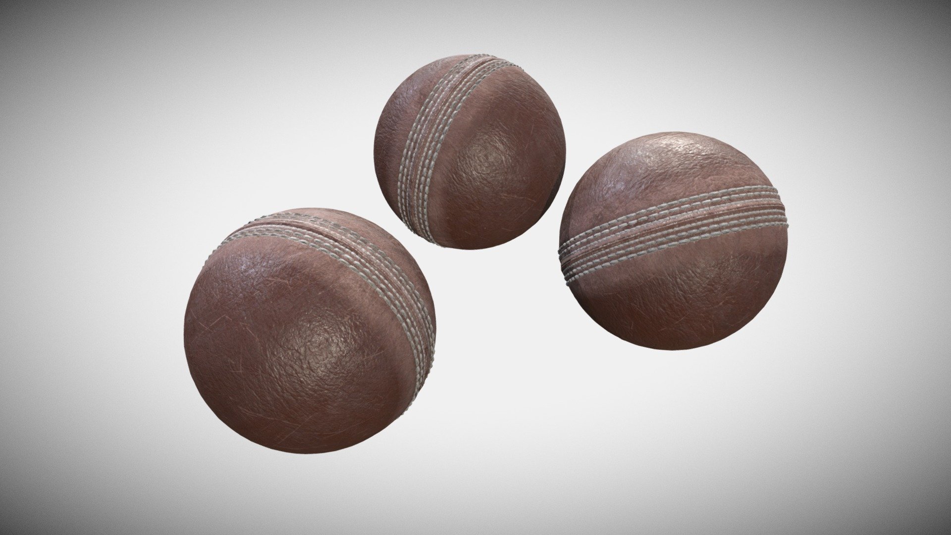 Cricket Balls - Buy Royalty Free 3D model by Francesco Coldesina (@topfrank2013) 3d model
