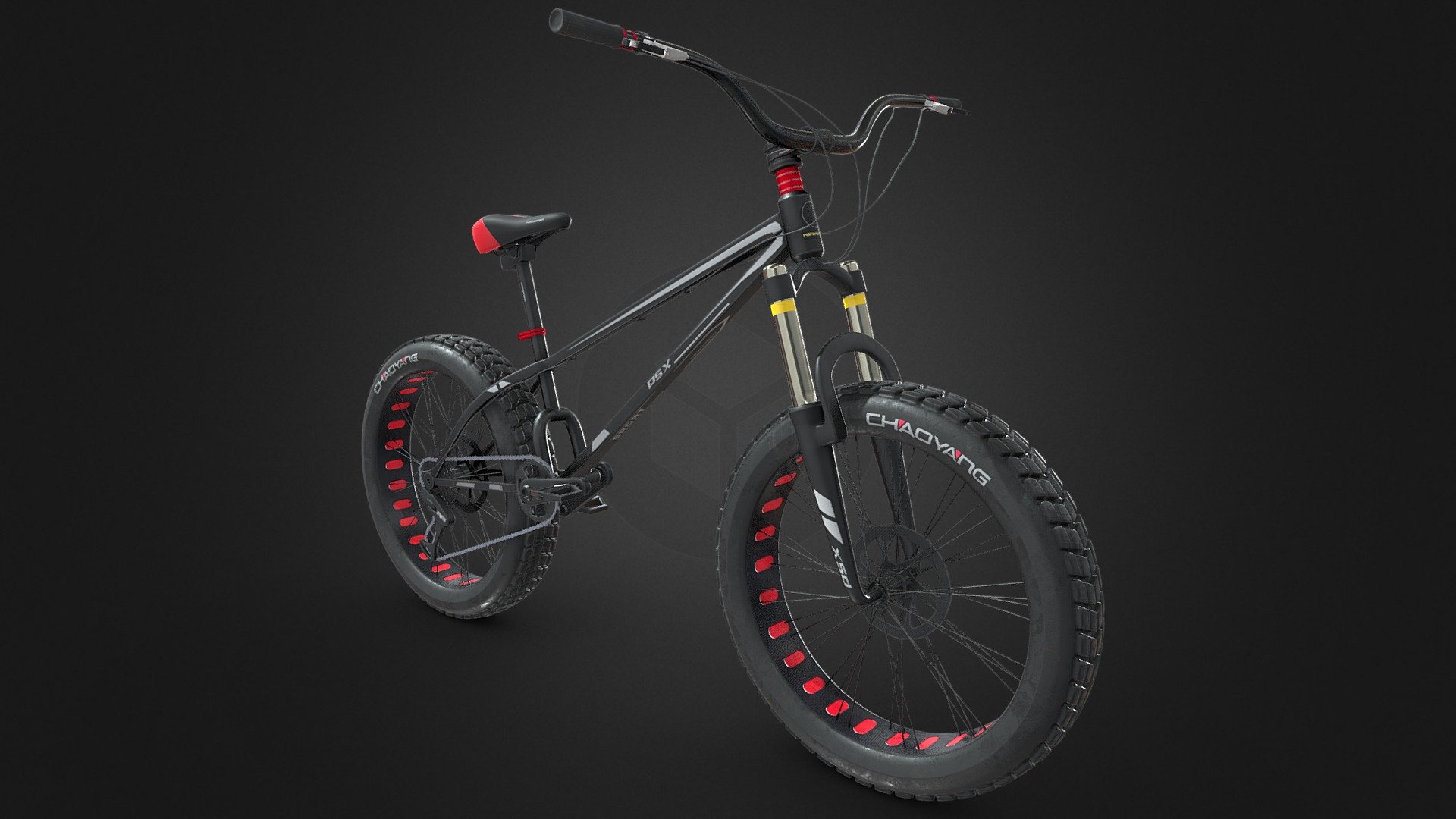 Modelling Practice/Uni HW - Mountain Bike - 3D model by savscarlett 3d model