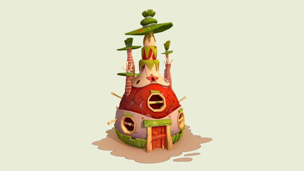Piñata house based on the concept by Catell-ruz - Piñata - 3D model by Kylie (@kylievdp) 3d model