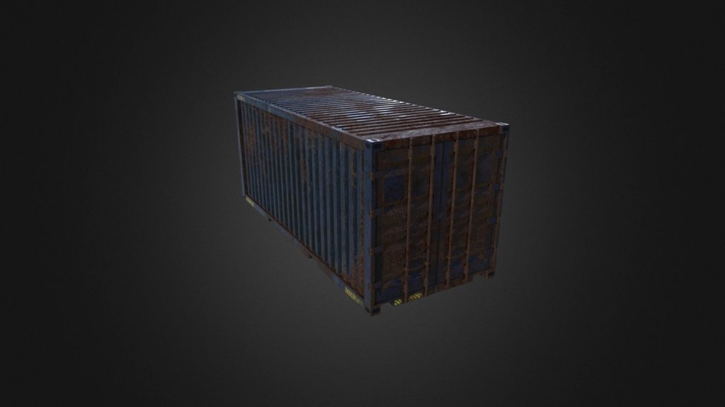 Cargo container - Cargo Container - 3D model by emanuelion 3d model