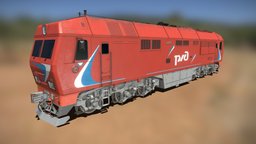 TEP70BS-018 Lokomotive train, locomotive, railway, locomotive-train-transport, vehicle