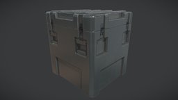 Square Container crate, weapon, container, plastic