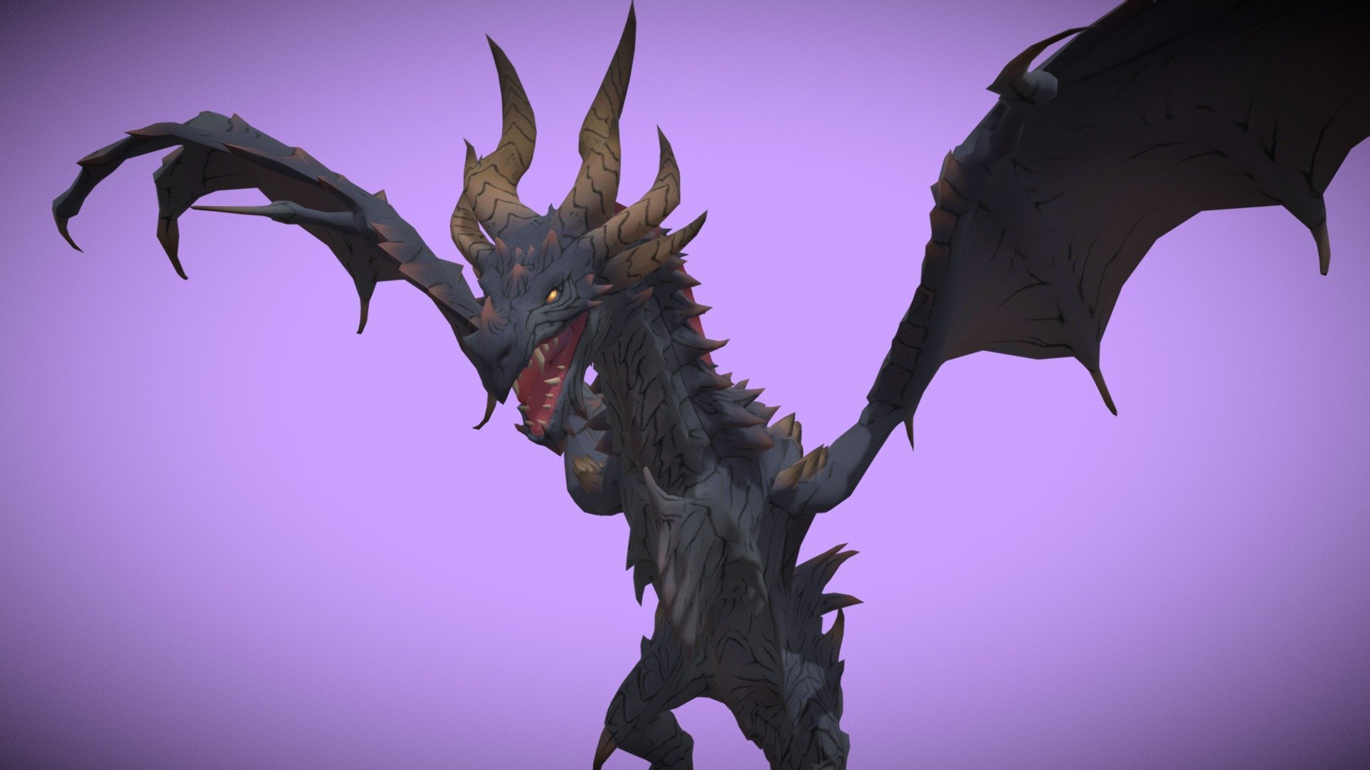 Dragon Boss - Download Free 3D model by Hallow (@HallowDragon) 3d model