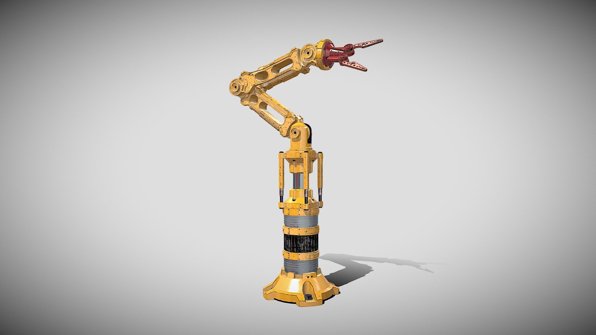 3d model of the robotic arm - Robotic Arm - 3D model by djkorg 3d model