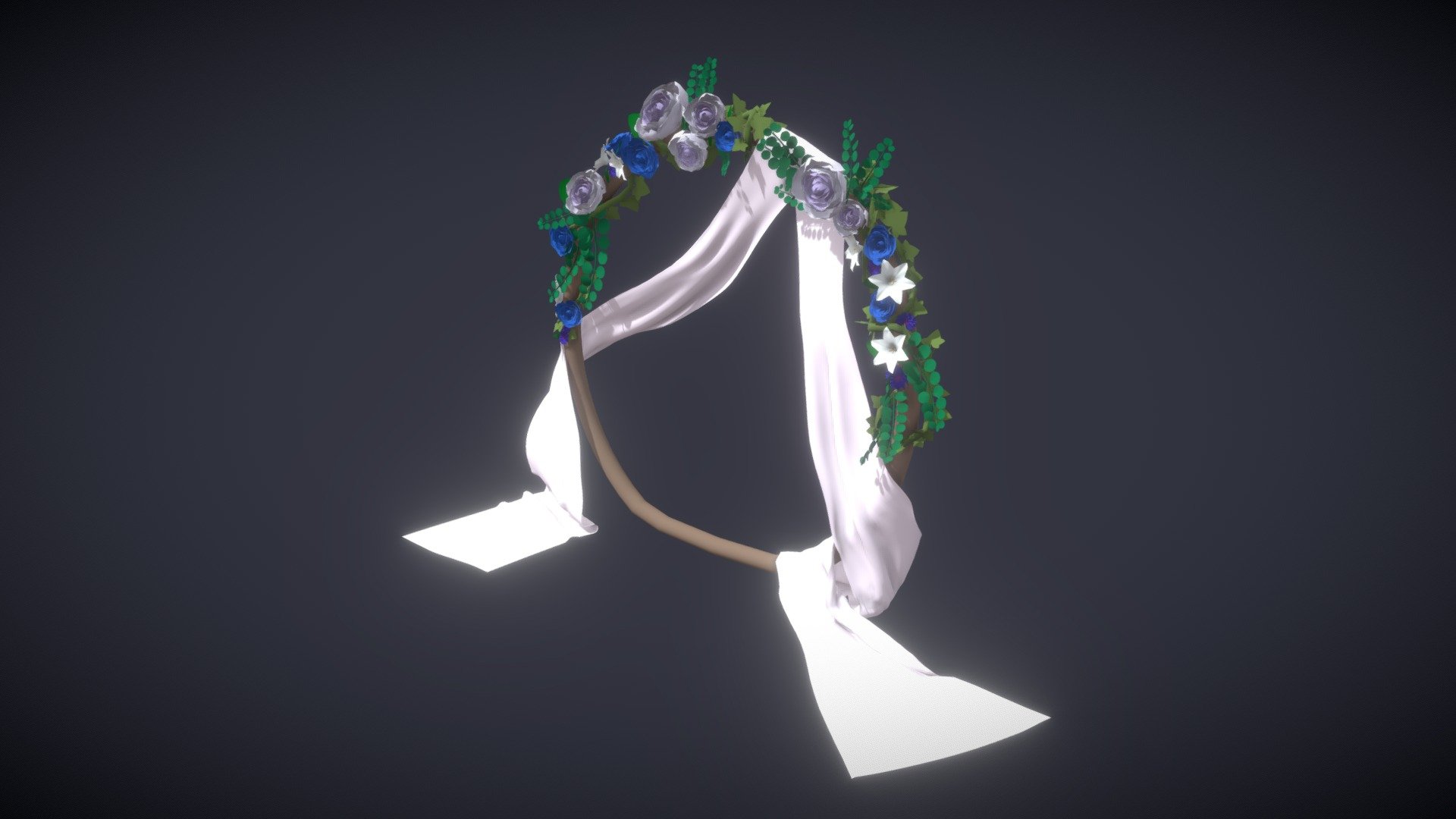 20220518 Wedding Arch - 3D model by dapori 3d model