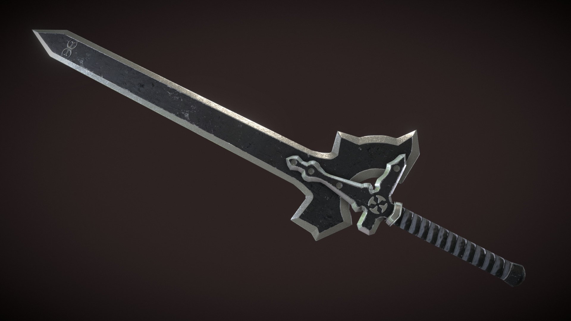 A sword from the anime Sword Art Online that Kirito dual-wielded in pair with the Dark Repulser. Part of a modpack of weapons, requested in the JKHub Community 3d model