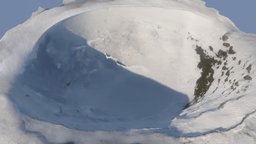 Snow Bowl circle, pit, bowl, snow, crater, dimple