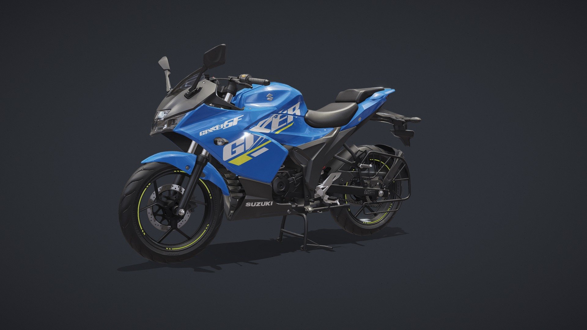 Suzuki Gixxerr Sf realistic, AAA quality model. Modelled in 3ds max and Rendered in marmoset Toolbag. Highly optimized for use on any platform

You may also like: https://sketchfab.com/3d-models/new-gixxer-abs-2022-0b0e7e51343e4f3cb5a2945eeeadb53b

To learn more about products &amp; services go to:
Website: http://www.dreamerzlab.com
Like, Subscribe &amp; Follow:
Facebook: https://www.facebook.com/dreamerzlab
YouTube: https://www.youtube.com/channel/UCBxy&hellip;
Linkedin: https://www.linkedin.com/company/drea&hellip;
Twitter: https://twitter.com/dreamerz_lab
Instagram: https://www.instagram.com/dreamerzlabltd
Email: info@dreamerzlab.com 
Call: +8801675110479 - New Gixxer SF 2022 - 3D model by Dreamerz Lab (@dreamerzlab) 3d model