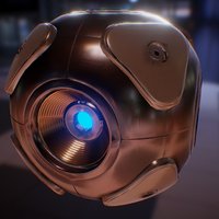 Techno sphere fun, sphere, metal, iron, sci-fi