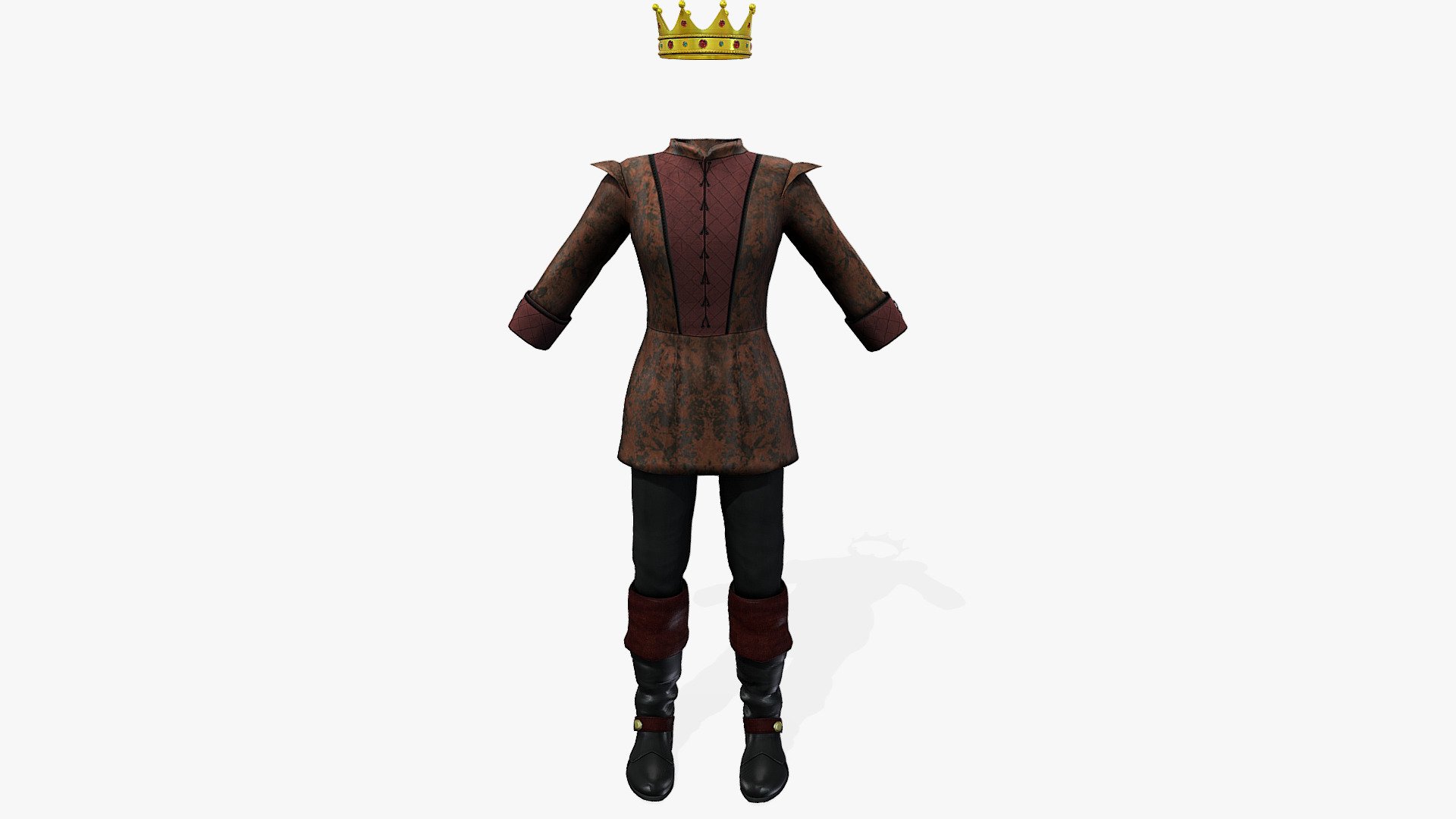 Dress + Boots + Crown

Can fit to any character

Ready for games

Clean topology

No overlapping unwrapped UVs

High quality realistic textues

FBX, OBJ, gITF, USDZ (request other formats)

PBR or Classic

Please ask for any other questions

Type     user:3dia &ldquo;search term